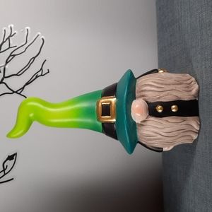 Witch Gnome Whimsical Statue Figure Decor Decoration Indoor Outdoor Halloween